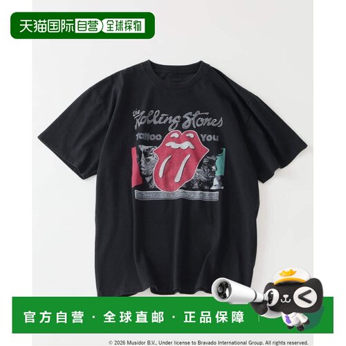 JOURNAL STANDARD 滚石乐队特别版复古加工印花T恤