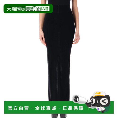 香港直邮RICK OWENS 女士休闲裤 RO01E7679M09 SS2025 黑色
