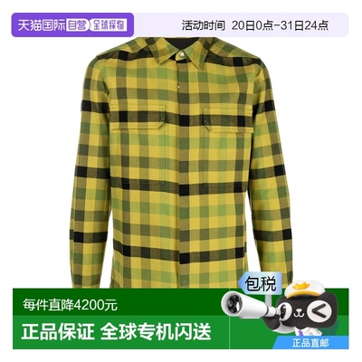香港直邮Rick Owens 格纹图案衬衫 RU02C7236CP32P
