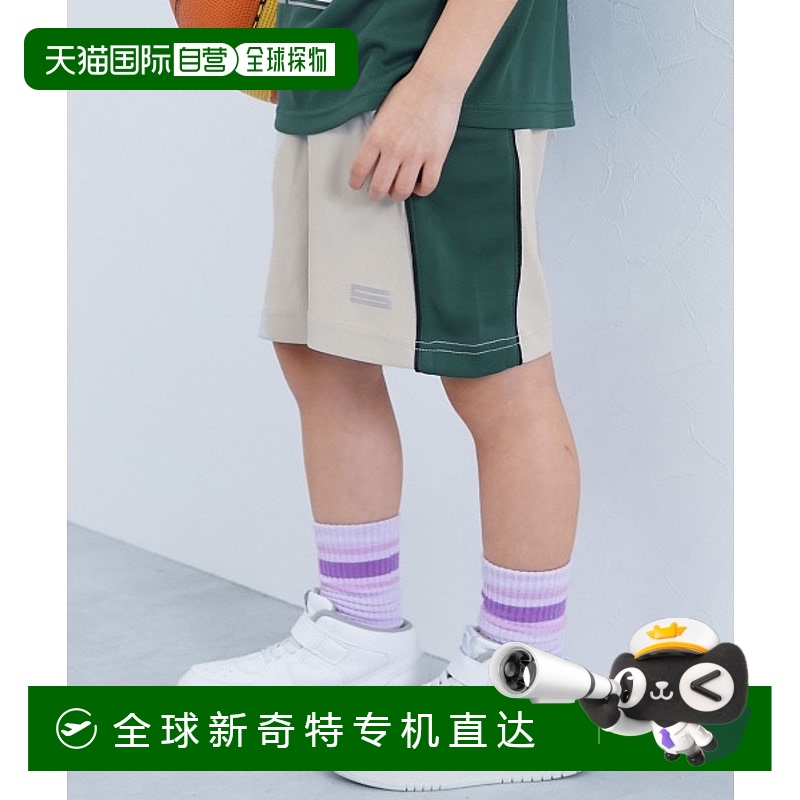 1h可退 日本直邮devirock 儿童速干透气拼色运动半裤 182UBT007