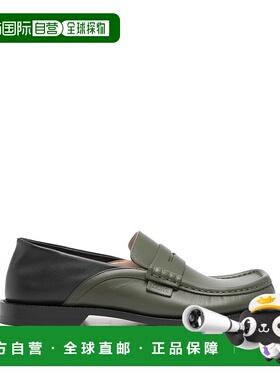 LOEWE 罗意威 男士 绿色乐福鞋平底鞋 M816290X47男鞋