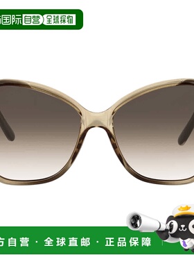 自营Salvatore Ferragamo Brown Butterfly Ladies Sunglasses SF