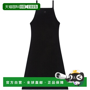 1h可退 香港直邮Courreges 女士 黑色 Spongy Heritage 连衣裙 12