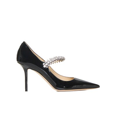 Jimmy Choo 尖头高跟鞋 BINGPUMP85PATBLACK