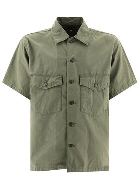 NEEDLES 男士衬衫 OT215AOLIVE SS2024 绿色 Utility shirt