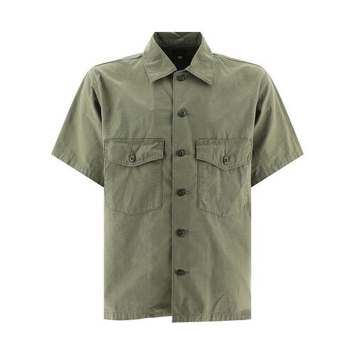 NEEDLES 男士衬衫 OT215AOLIVE SS2024 绿色 Utility shirt