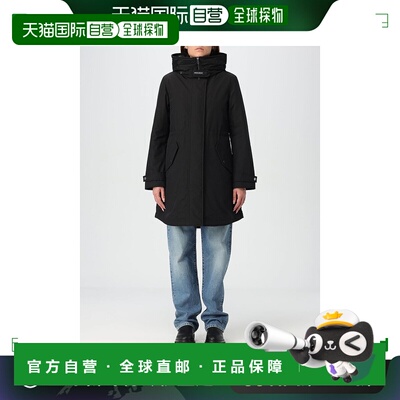 欧洲直邮WOOLRICH 女士羽绒服CFWWOU1105FRUT0001BLK高端流行休闲