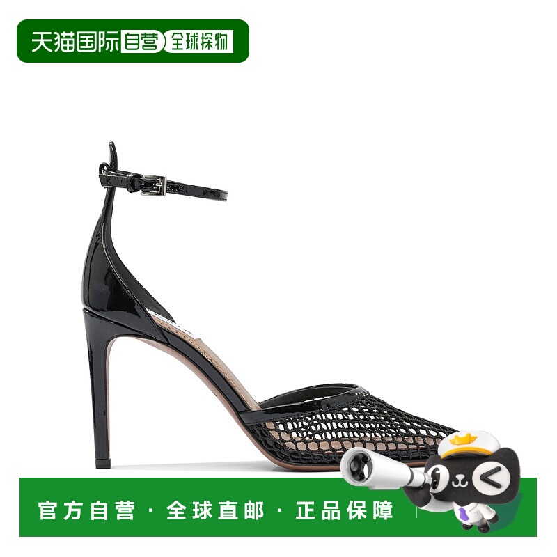 1h可退 香港直邮Alaia 女士 踝带渔网高跟鞋 AA3E049TK007