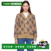 驼色格纹开衫 1h可退 811057 巴宝莉 女士 香港直邮潮奢 Burberry