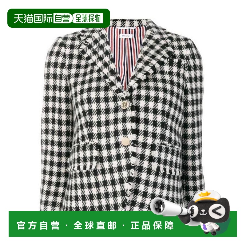 香港直邮Thom Browne 格纹羊绒西装外套 FBC010T02284