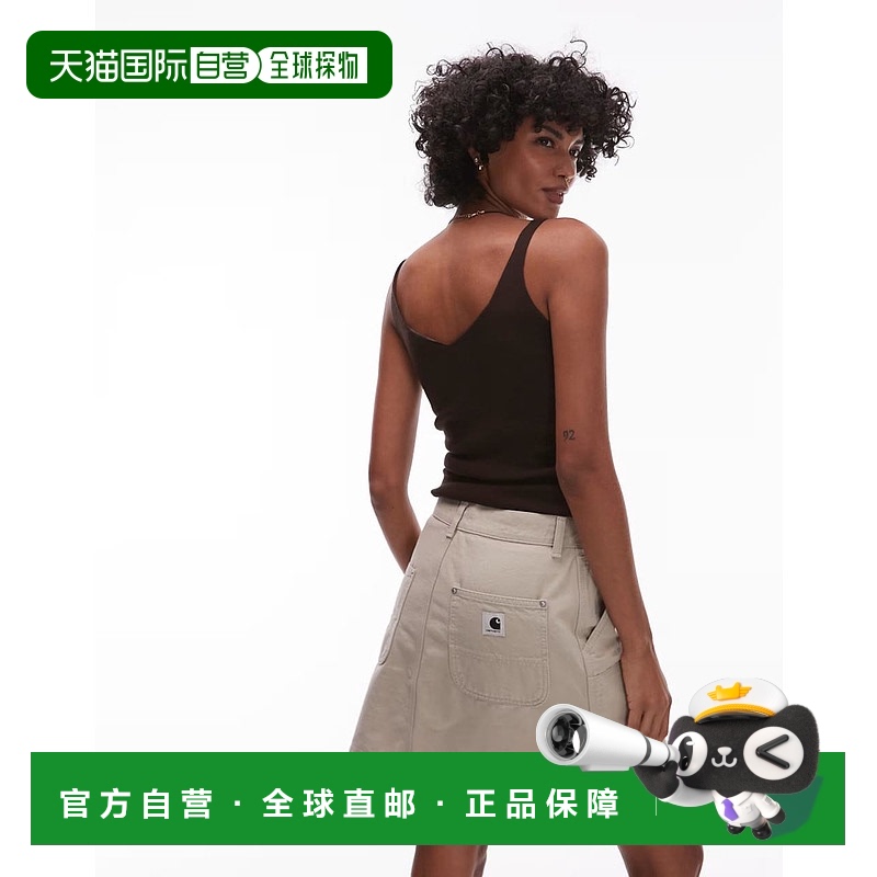 香港直邮潮奢 CARHARTT WIP 女士 Maeve 双及膝半身裙(米黄色)