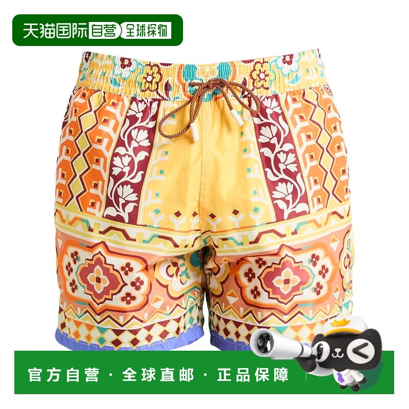 香港直邮Etro 艾特罗 男士 泳裤 yellow黄色 舒适时尚