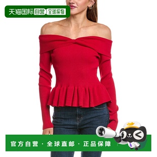 America red Morgan Top 美国奥莱直发上衣性感 Peplum 自营525