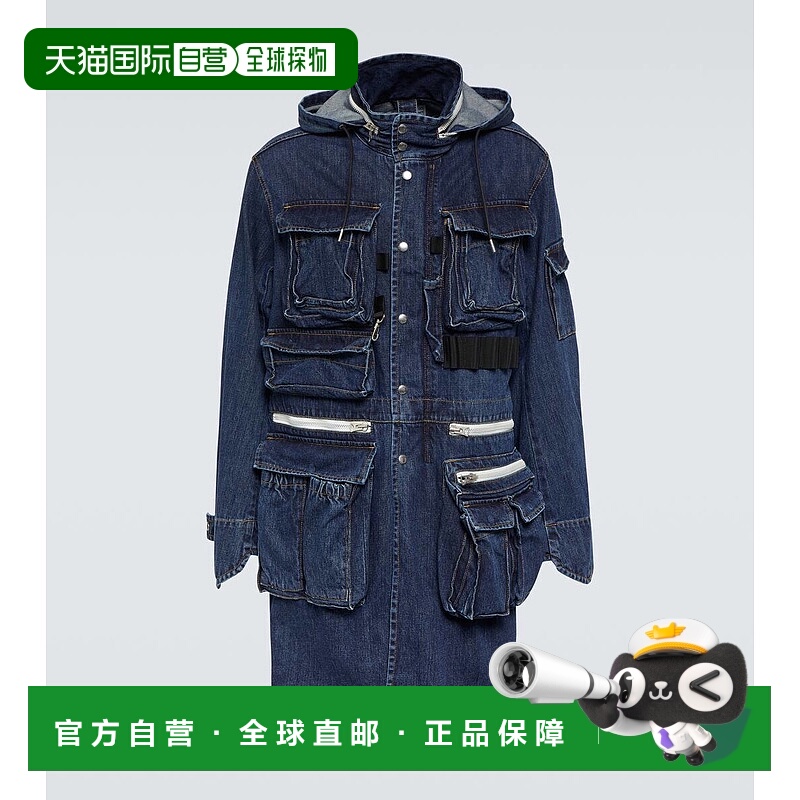 香港直邮Sacai 男士 牛仔大衣 blue蓝色 舒适时尚外套男装