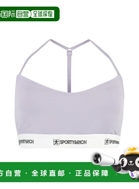 1h可退 香港直邮SPORTY & RICH 女士 上衣 BR831LILI purple紫色