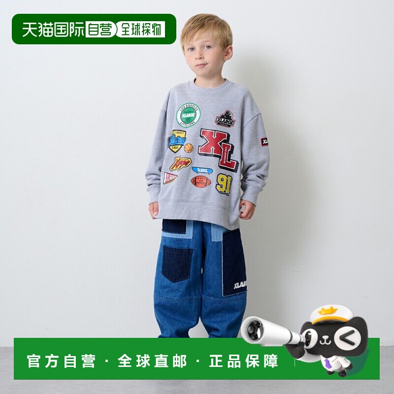 日本直邮XLARGE KIDS 拼布牛仔裤图片