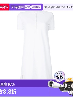 1h可退 香港直发Thom Browne汤姆 布朗女士白色棉质连衣裙FJD027A