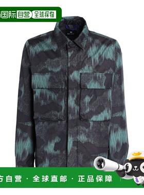 1h可退 香港直邮Paul Smith 男士 花纹衬衫 green绿色 舒适时尚