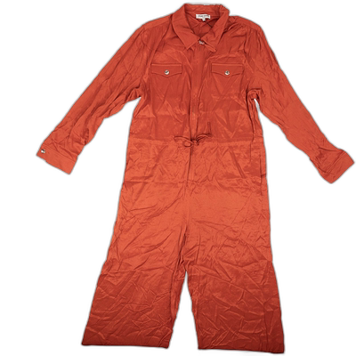 opening ceremony开幕式拉链前连体裤 - 铁锈色 - 橙色 【美国奥