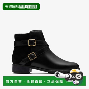 时尚 简约 短靴 日本直邮Clarks其乐 女款 Bay 3.5cm 黑 Havisham