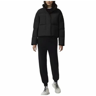 CANADA GOOSE 女士黑色黑标羽绒服 Grandview 系列黑标羽绒服