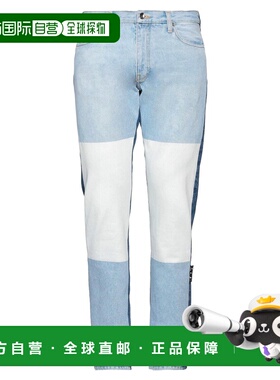 1h可退 香港直邮off-white 男士 牛仔长裤 blue蓝色 舒适时尚