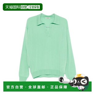 美国直邮AURALEE-男士细羊绒真丝针织Skipper Polo衫