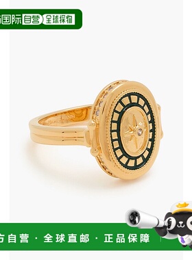 1h可退 香港直邮潮奢 ZIMMERMANN 女士 镀金珐琅水晶戒指 4975F23