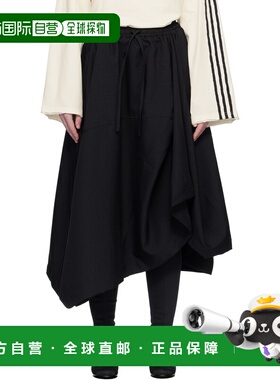 1h可退 香港直邮潮奢 Y-3 女士 黑色 Sport Uniform 半身裙 KG600