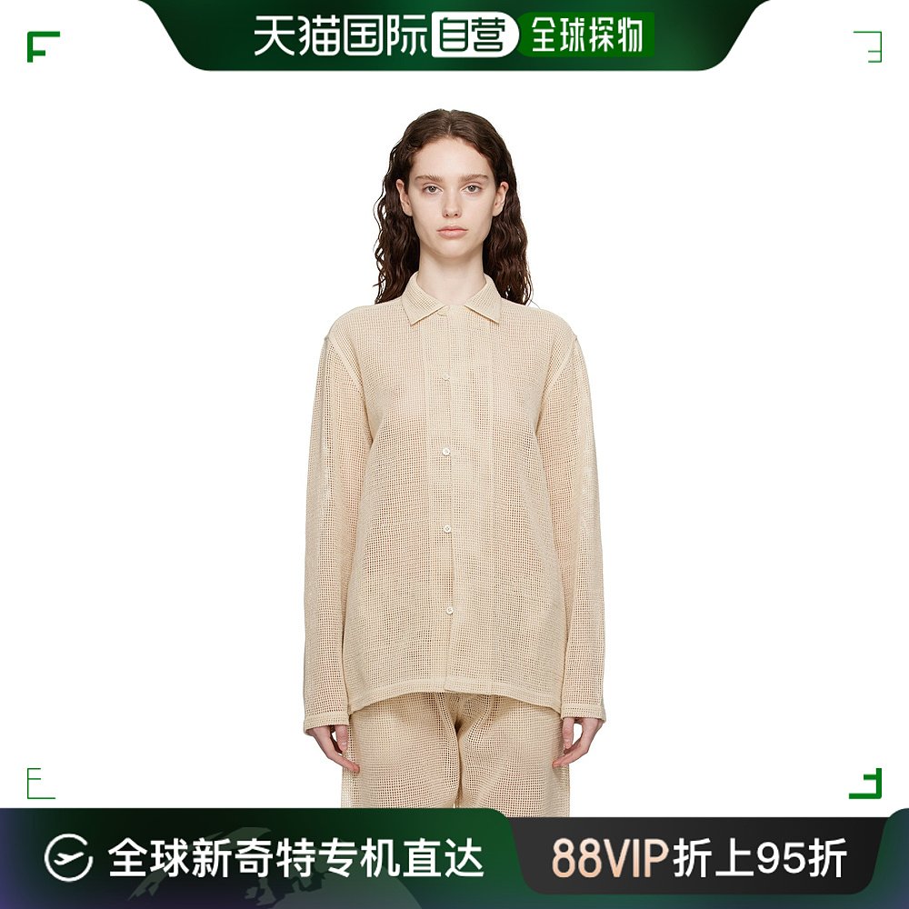 香港直邮潮奢 Bode女士驼色衬衫 MRS23SH116
