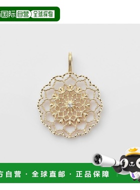 日本直邮日潮 agete 阿卡朵K10钻石吊坠黄色 均码