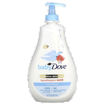 香港直发Dove多芬低致敏沐浴露敏感肌肤呵护0系列591ml