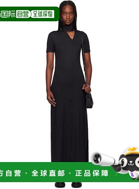 1h可退 香港直邮潮奢 Y-3 女士 黑色 Fitted Closure 连衣裙 JI70