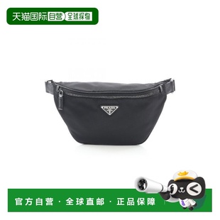 日本直邮中古Prada普拉达男包S级99新waist bag腰包尼龙斜挎包黑