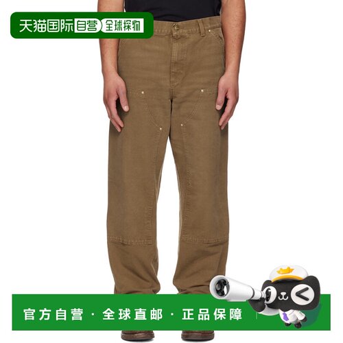 1h可退 香港直邮CARHARTT WIP 男士 黄褐色 Double Knee 长裤 I03