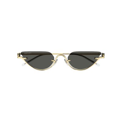 GUCCI 女士眼镜 GG1603S001 CO 黑色 半框太阳镜