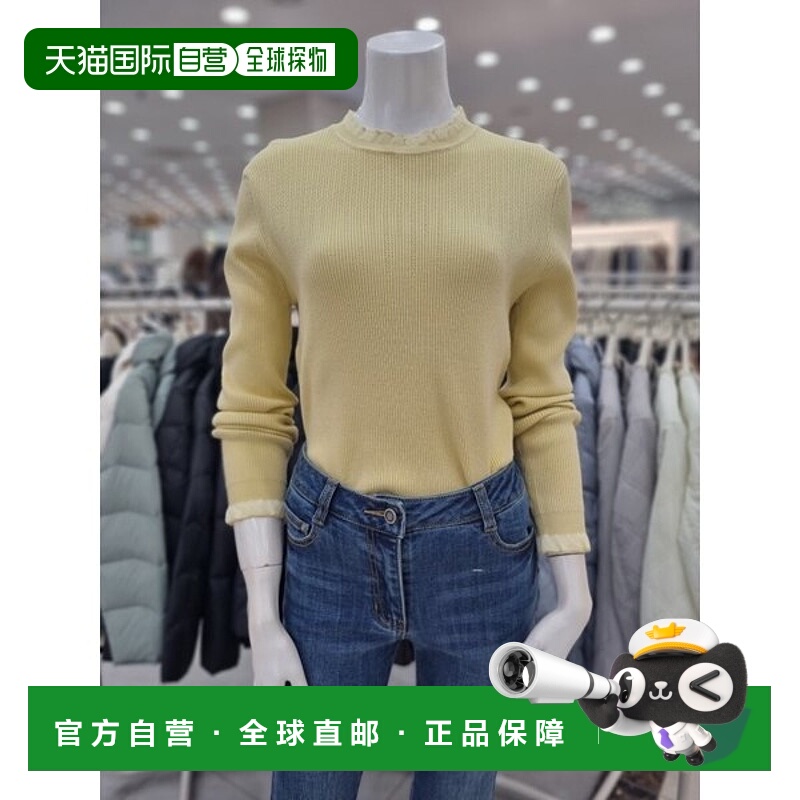 韩国直邮THE IZZAT 荷叶边罗纹极地系列 IN2M1PO70长袖毛衣