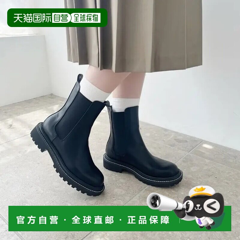 厚底方头切尔西靴/31410图片