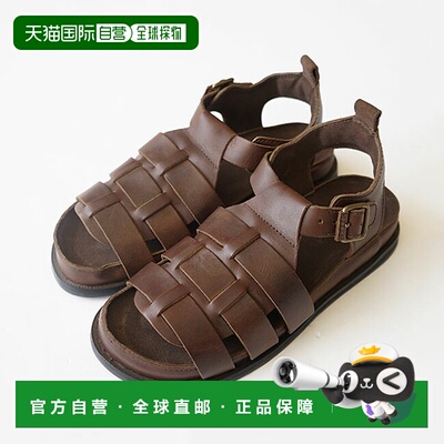 日本直邮[119D1576]迪乌真皮廓尔喀凉鞋/鞋/凉鞋/真皮/真皮