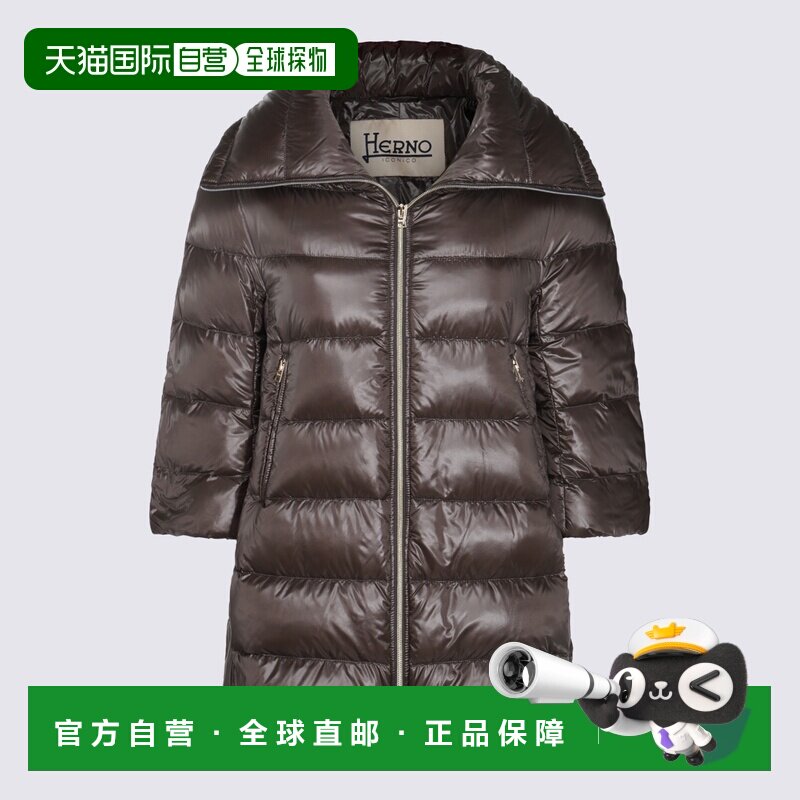 香港直邮HERNO 女士羽绒服 PI0001DIC12017Z9480 CO 棕色 Dark Gr图片