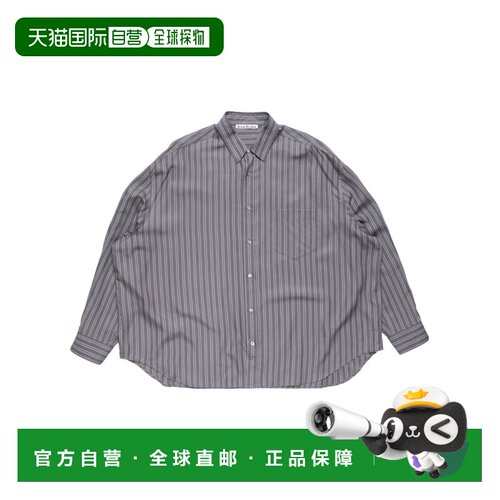 1h可退 香港直邮ACNE STUDIOS 男士衬衫 BB0702BM2 AW2026 灰色