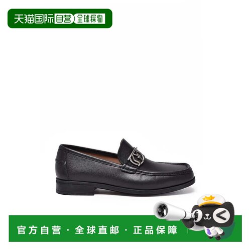 自营salvatore ferragamo黑色皮革Linus乐福鞋-黑色 美国奥莱直发