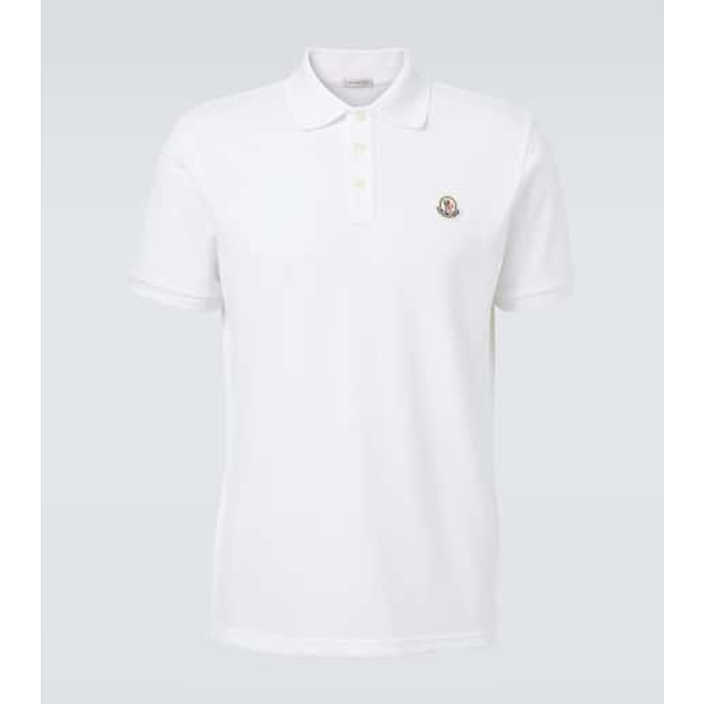 潮奢 Moncler 盟可睐 男士 棉质Polo衫 white白色 舒适时尚