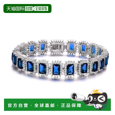 自营geneviveSterling Silver with Blue Sapphire & Diamond