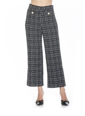 alexia admor【美国奥莱】直发 Jayden 裤子 - 黑色/白色