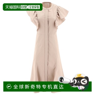 AW2024 1h可退 C23URO2604624F 香港直邮CHLOÉ 浅棕色 女士连衣裙