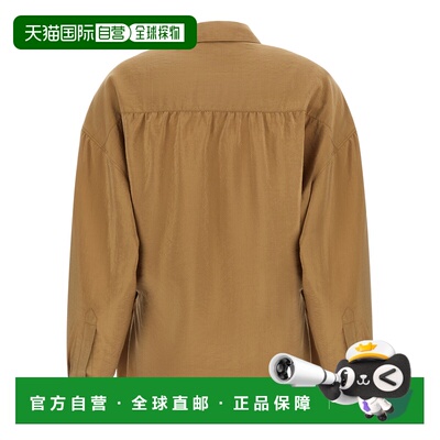 香港直邮LEMAIRE 女士衬衫 SH1141LF1308BR525 AW2026 卡其色长袖