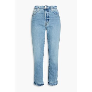 Denim 磨破高腰锥形牛仔裤 女士 Mec LMEC510 Frame