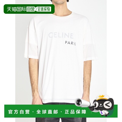香港直邮CELINE 男士T恤 RX0DT0F1701OB短袖
