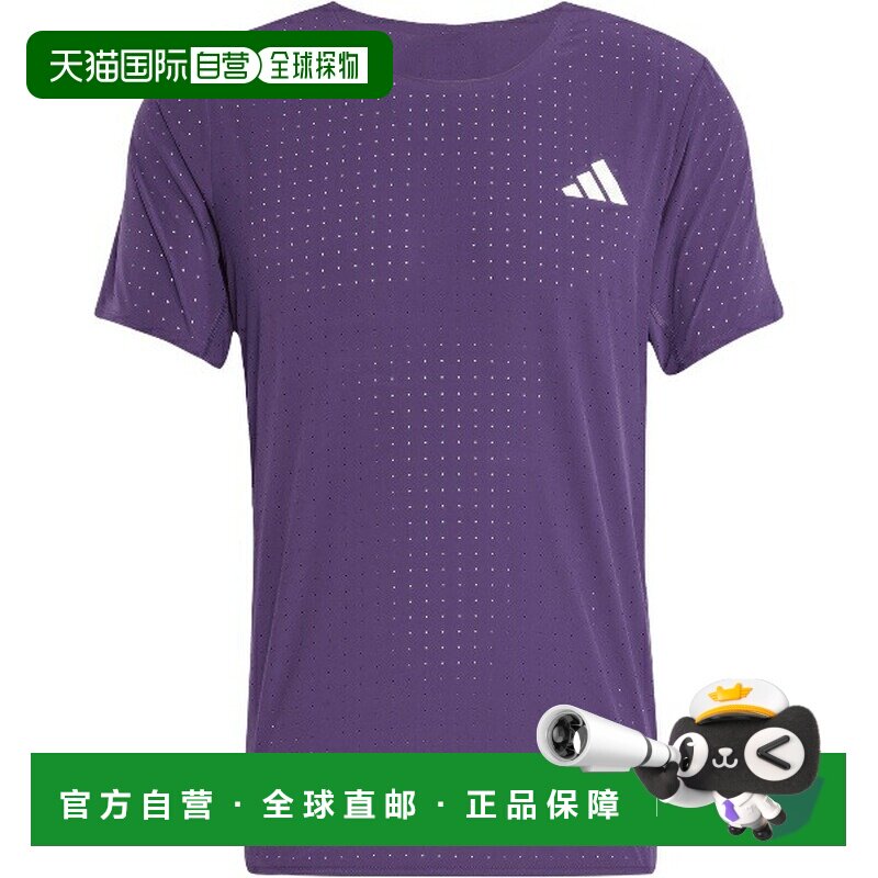 adidas adizero 男士跑步短袖T恤田径运动服JOM26-JV7171